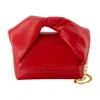 Jw Anderson Twister Small Leather Crossbody Bag In Red