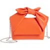 Jw Anderson Oversize Bow Knot Shoulder Bag In Orange