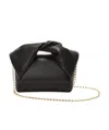 Jw Anderson Medium Twister Leather Top Handle Bag In Black