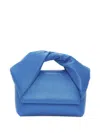Jw Anderson Medium Twister Leather Shoulder Bag In Blue