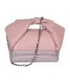 Jw Anderson Medium Twister - Leather Top Handle Bag With Crystals In Pink