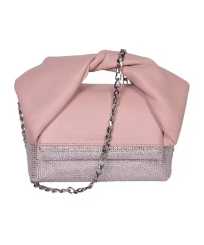 JW ANDERSON JW ANDERSON CRYSTAL EMBELLISHMENT SMALL TWISTER TOTE BAG