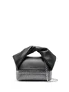 Jw Anderson Crystal Leather Bag In Black
