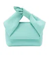 Jw Anderson Twister With Bow Detail - Small Leather Top Handle Bag In Green