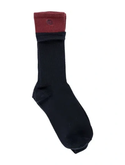 Pre-owned Jw Anderson Socks In Blue/burgundy
