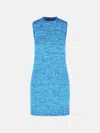 Jw Anderson 'space Dye' Cotton Blend Dress In Blue