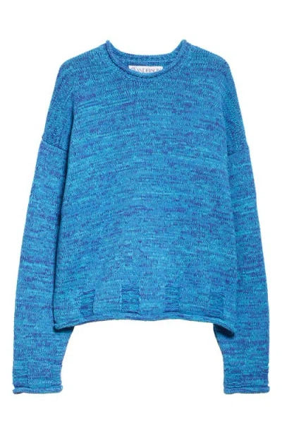 JW ANDERSON JW ANDERSON SPACE DYE COTTON BLEND SWEATER