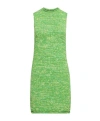 Jw Anderson Space Dye Mini Dress In Green