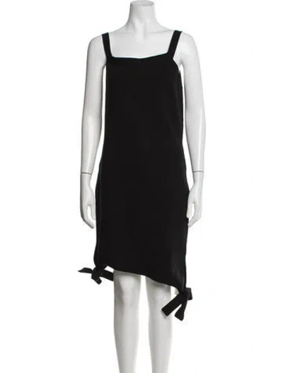 Pre-owned Jw Anderson Square Neckline Mini Dress W/ Tags In Black