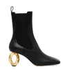 Jw Anderson Woman Ankle Boots Black Size 10 Calfskin In Black