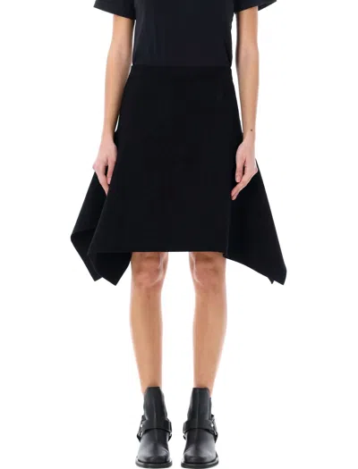 Jw Anderson J. W. Anderson Squared Hem Skirt In Black