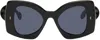 Jw Anderson Ssense Exclusive Black Twister Sunglasses In 999