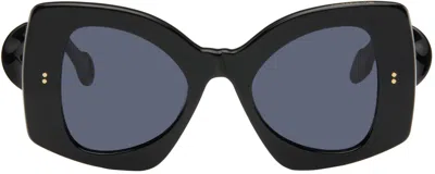 Jw Anderson Ssense Exclusive Black Twister Sunglasses In 999