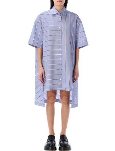 JW ANDERSON JW ANDERSON STEPPED HEM SHIRT DRESS