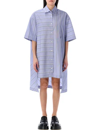 JW ANDERSON JW ANDERSON STEPPED HEM SHIRT DRESS