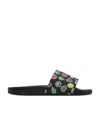 Jw Anderson Sticker Slippers In Black