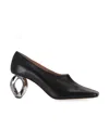 Jw Anderson Stitch Chain Heel Pump W In Black