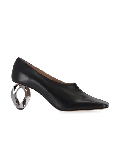 Jw Anderson Stitch Chain Heel Pump W In Black