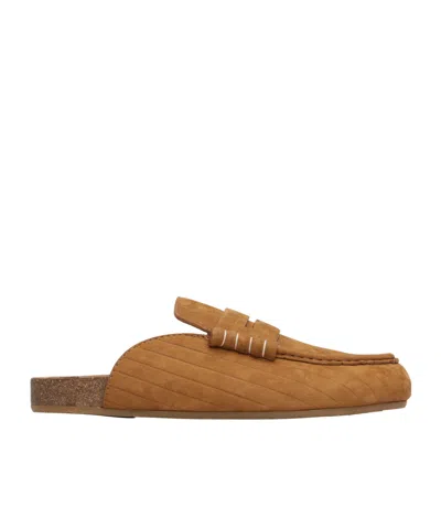 Jw Anderson Stitch Mules In Brown