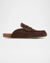 Jw Anderson Round Toe Mules In Brown