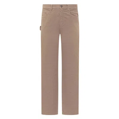 Jw Anderson Straight Leg Corduroy Trousers In White