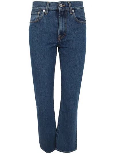 Jw Anderson Straight Leg Jeans In Blue