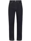 Jw Anderson Mid-rise Straight-leg Jeans In Blue