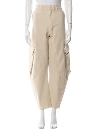Pre-owned Jw Anderson Straight Leg Pants In Neutral