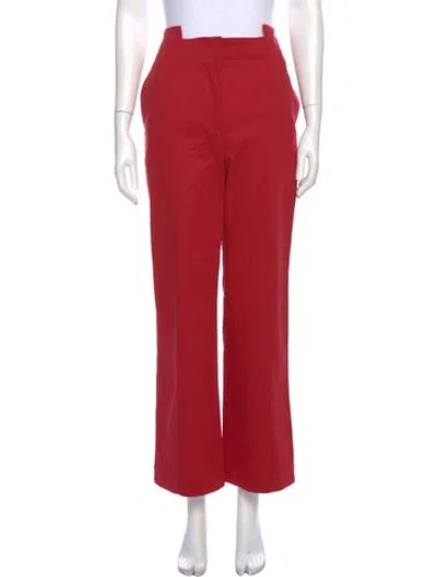 Pre-owned Jw Anderson Straight Leg Pants In Red