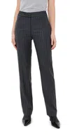 Jw Anderson Straight Leg Tailored Trousers In Mid Grey Melange