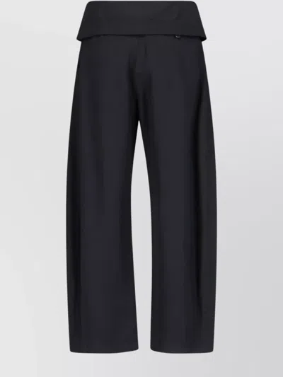 Jw Anderson Straight Leg Trousers Wide-leg Design In Black