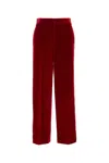 Jw Anderson Pantalone In Velluto Rosso Donna