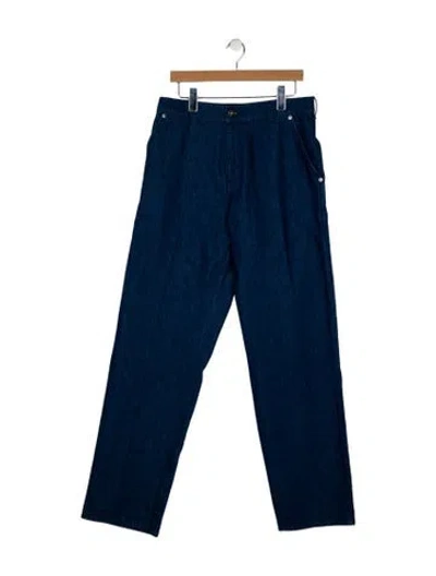 Pre-owned Jw Anderson Straight-leg Jeans In Blue