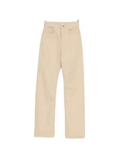 Jw Anderson Straight-leg Jeans In Neutral