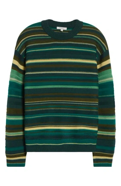 JW ANDERSON JW ANDERSON STRIPE EXTRAFINE MERINO WOOL SWEATER