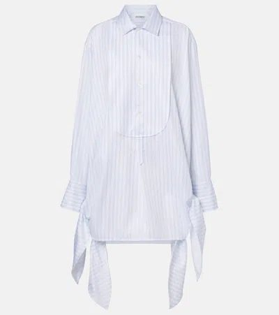 Jw Anderson J.w.anderson Women Side Knot Shirt Dress In White