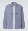 Jw Anderson Striped Pattern Front Pockets Long Sleeves Jacket In Blue