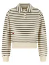 Jw Anderson J. W. Anderson Striped Cotton Polo Sweatshirt In Multi