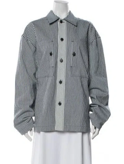 Pre-owned Jw Anderson Striped Evening Jacket In Neutral