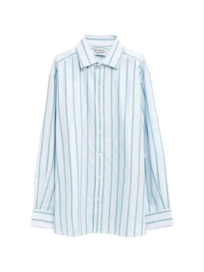 Jw Anderson Striped Long-sleeve Shirt In Multi