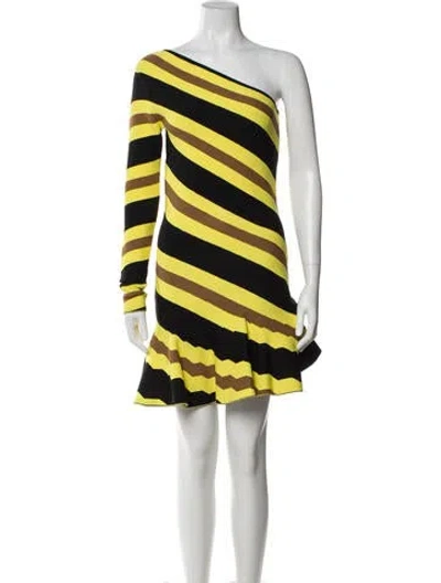 Pre-owned Jw Anderson Striped Mini Dress In Multi