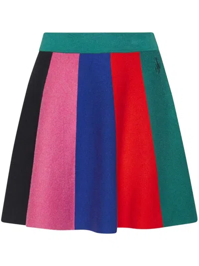 Jw Anderson Striped Mini Skirt In Multi