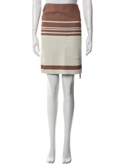 Pre-owned Jw Anderson Striped Mini Skirt In Multicolor