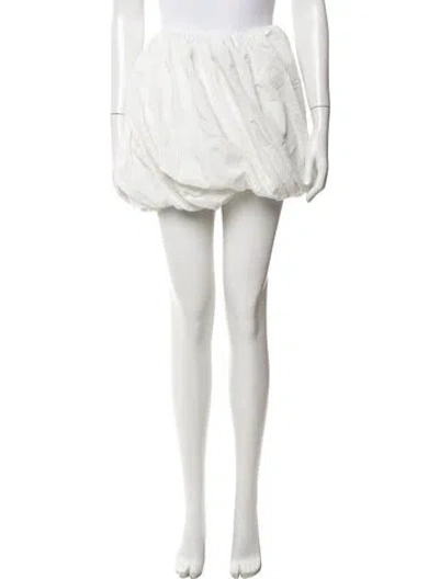 Pre-owned Jw Anderson Striped Mini Skirt W/ Tags In White