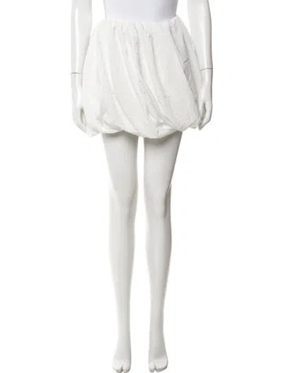 Pre-owned Jw Anderson Striped Mini Skirt W/ Tags In White