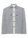 Jw Anderson Striped Pattern Front Pockets Long Sleeves Jacket In Multi
