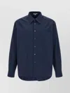 Jw Anderson Patchword Striped Shirt And Blouse Blue In Brown