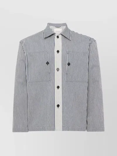 JW ANDERSON STRIPED PATTERN FRONT POCKETS LONG SLEEVES JACKET