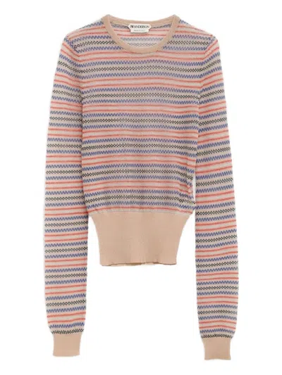 Jw Anderson Striped-pattern Sweater In Multi