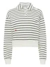 Jw Anderson Striped Polo Shirt In Black